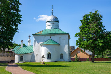 The Cathedral of St. Nicholas the Wonderworker in the Izborsk fortress. Pskov region, Russia