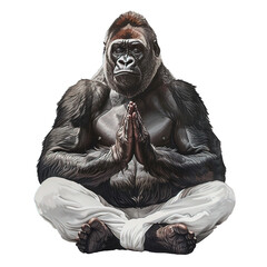 Ai gorilla in meditazione 02