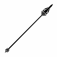 illustration vector graphic of tribal art abstract design spear