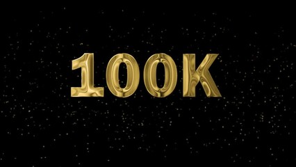 100k intro background video 4k congratulations 4k footage 