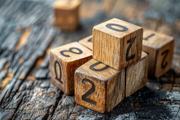 Wooden Blocks with Numbers