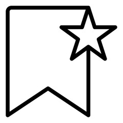 Wishlist or favorite outline icon vector for mobile app, website, logo and presentation design.