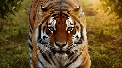 Portrait of a Confident Tiger (High Quality Wallpaper Wild Photography)