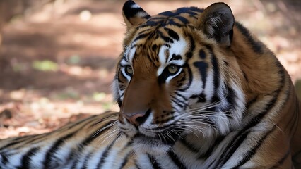 Obraz premium Portrait of a Confident Tiger (High Quality Wallpaper Wild Photography)