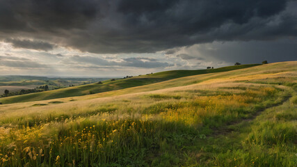 Golden Wheat Fields Overlook