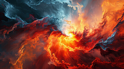 Beautiful Spiral Galaxy Space Colorful Aesthetic Abstract Art Wallpaper Background