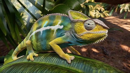 Obraz premium multicolored chameleon (High Quality Wallpaper Wild PhotoGraphy)