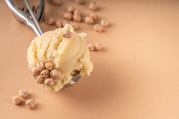  Healthy Vegan Chickpea ice cream, raw veggie vegetarian gelato made with banana and chickpeas