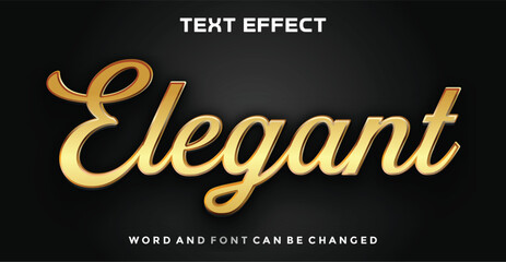 Elegant editable text effect