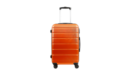 Suitcase for travel, travel vacation concept od white background