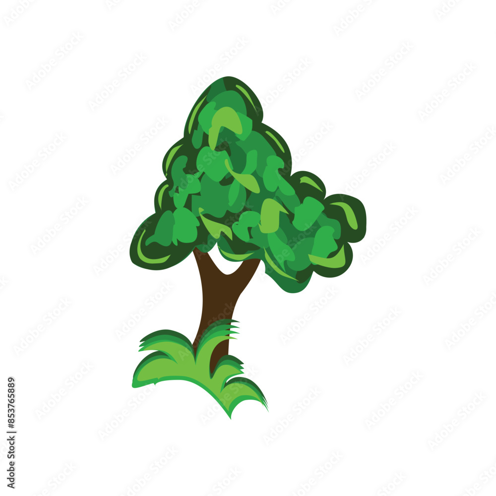 Poster tree icon isolated on white background for your web and mobile app design. illustration element desi