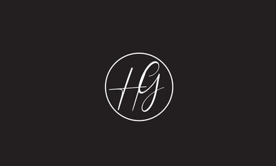 HG, GH , G , H , Abstract Letters Logo Monogram