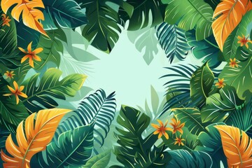 Summer Background illustration created with Generative AI