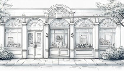 Boutique Fassadenlayout