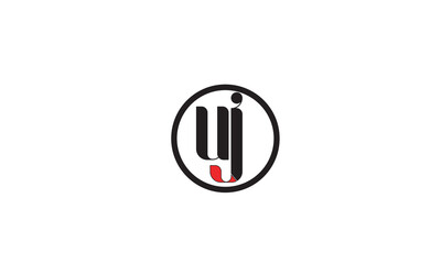 UJ, JU, J, U Abstract Letters Logo Monogram