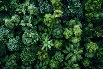 Aesthetic Aerial Perspective of Serene and Immersive Canopy