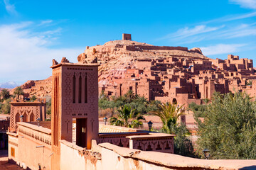 Ait-Ben-Haddou city landscape in Morocco