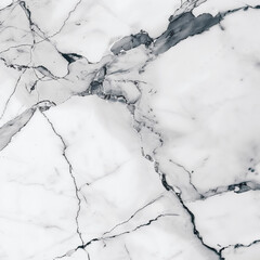 White marble texture with intricate black veins, top view, flat lay, high-resolution detailed white background suitable for design and architectural projects.