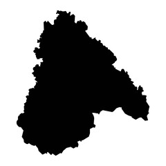 Fototapeta premium Voronezh Oblast map, administrative division of Russia. Vector illustration.