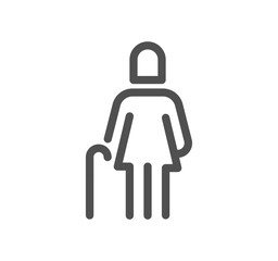 Family related icon outline and linear vector.
