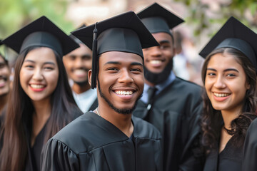 Young black Graduate with Bright Future