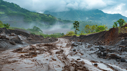 Natural disasters, mudslides.