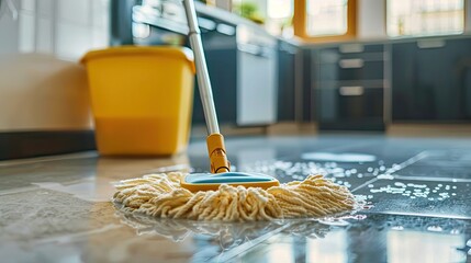 Clean and Shiny Floors Household Chore