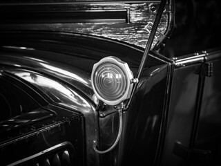 Retro and vintage old-timer car .