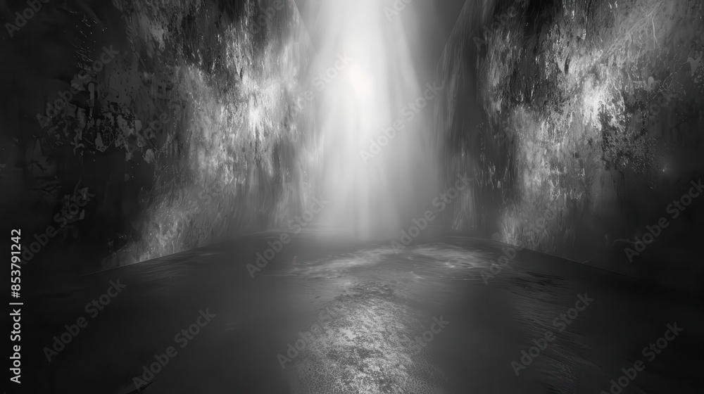 Poster abstract grayscale background grungy texture with bright glow versatile design element