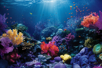 Obraz premium The extraordinary beauty of the underwater ecosystem