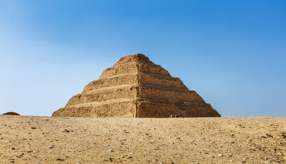 Step pyramid complex of Djoser in saqqarah necropolis, Memphis, Egypt