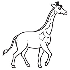 giraffe cartoon illustration