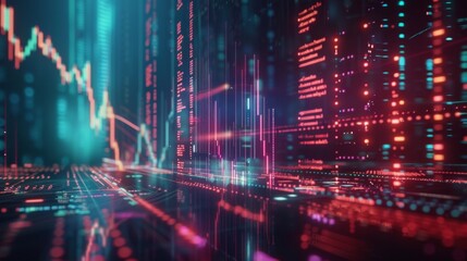 Futuristic Digital Landscape, Generative AI