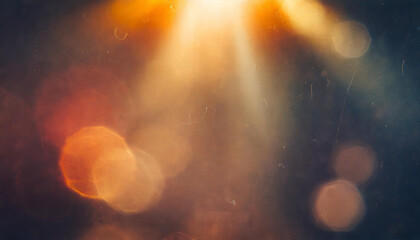 Obraz premium old retro vintage camera film, lens effect, colorful blurred cinematic texture with dust and scratches