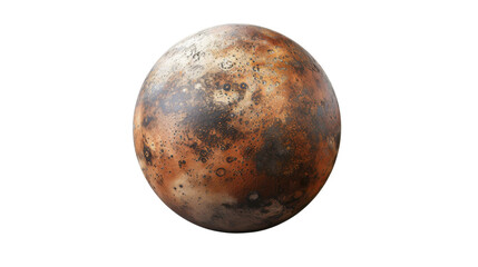 Fototapeta premium Mars planet isolated on white background