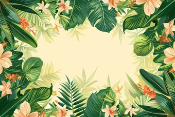 Summer Background illustration created with Generative AI
