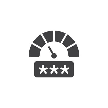 password strength meter icon clip art preview