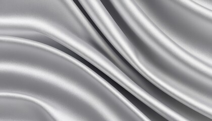 Obraz premium Elegant White Silver Satin Background with Soft Blur Effect