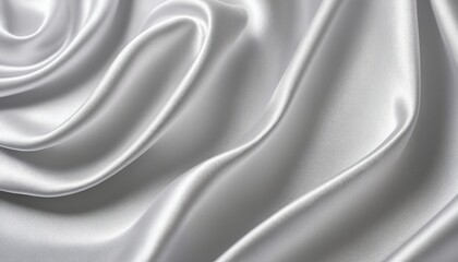 Obraz premium Dreamy White Gray Silk Texture - Delicate Soft Blur Background