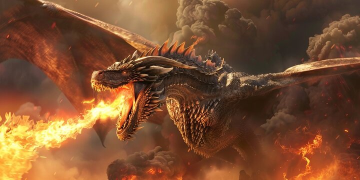 A dragon is a mythical creature that appears in folklore and mythology of many cultures worldwide.