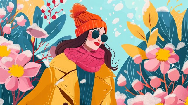 A fashion infographic showcasing seasonal trends, color palettes, and style inspirations for the year.