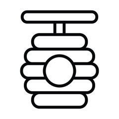 Simple Beehive icon. The icon can be used for websites, print templates, presentation templates, illustrations, etc	