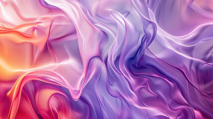 Obraz premium Vibrant hyperrealism art with abstract gradient background and flowing colors