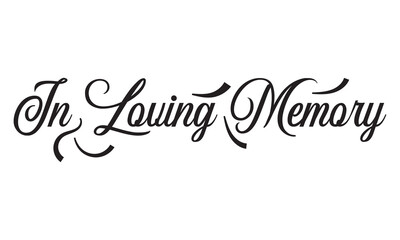 In loving memory handwritten typography lettering. Happy Valentines Day calligraphy inscription. isolated on white background. Vector illustration. EPS 10 See Less