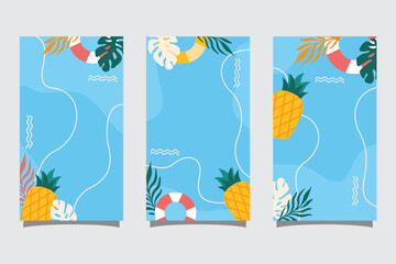 Summer abstract background with copy space for text for banner, greeting card, poster, advertising and social media stories design templates