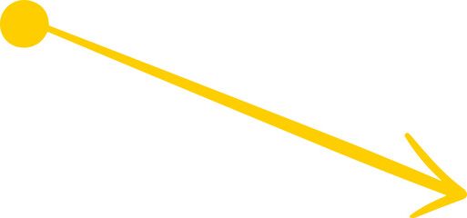 Handmade doodle arrow