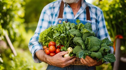 person picking vegetables