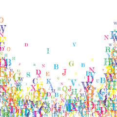 Concept of school background. Colorful childish