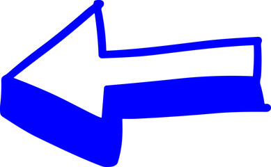 Handmade doodle arrow