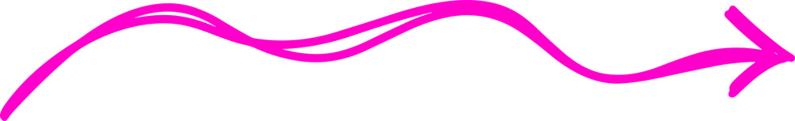 Handmade doodle arrow